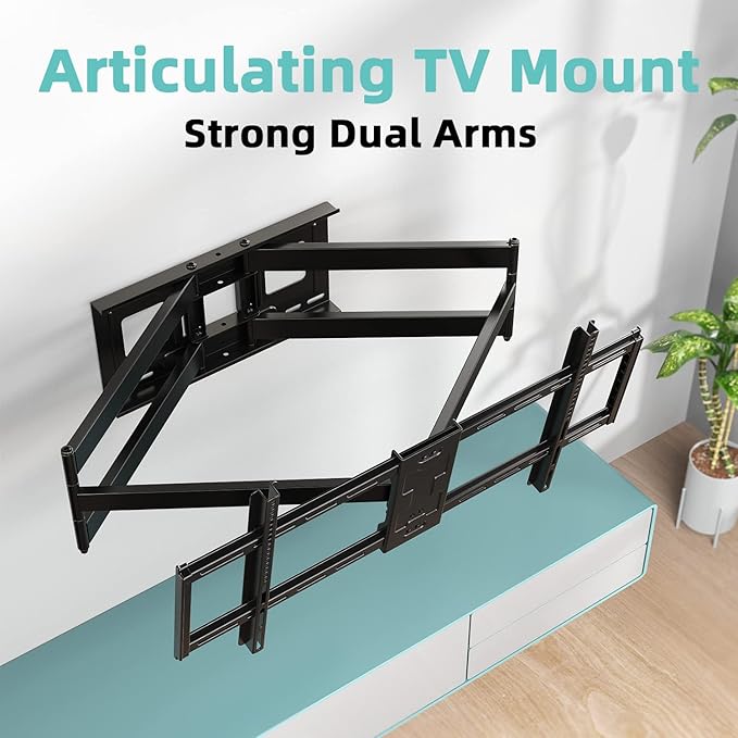 HCMOUNTING Heavy Duty TV Wall Mount for 42-95" TVs, 4X Load Tested Holds 179lbs, 40.9" Smooth Gliding Extension Arms, Full Motion Swivel & Tilt, VESA 800x400, Fits 16-18" Studs