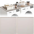 2 PC Washer and Dryer Top Cover Protectors 25" x 25", Laundry Machine Dust Guards (Beige (Sand))