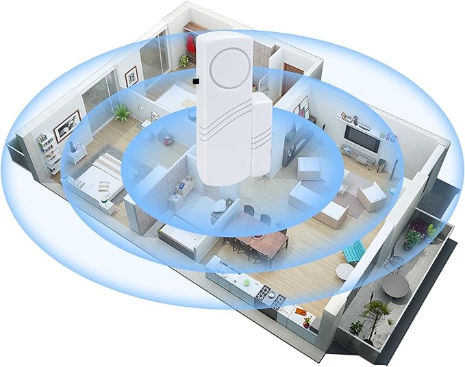 Door Window Alarm, 90DB Door Alarms for Kids Safety, Wireless Sensor Door Window Burglar Alarm-Window Pool Alarms for Home Office House, 20 Pack (20 Pack)