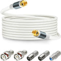 RG6 Coaxial Cable Connector TV Antenna Wire by SAISN