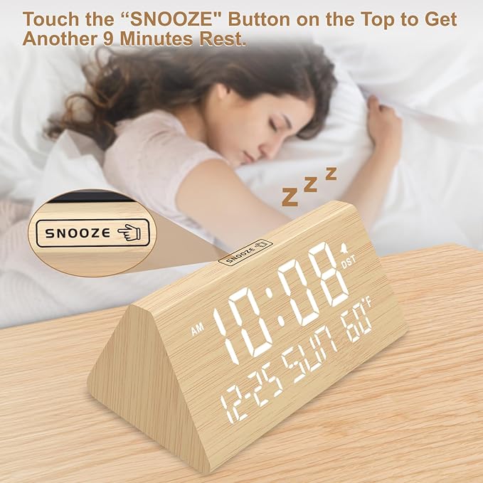 DreamSky Digital Alarm Clocks for Bedrooms - Image 4