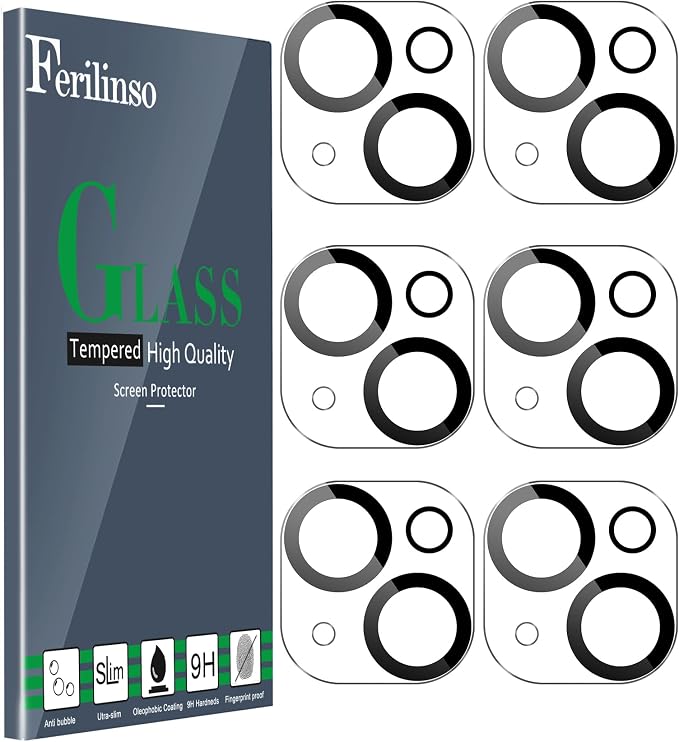 Ferilinso for iPhone 14 iPhone 15 iPhone 14 Plus iPhone 15 Plus Camera Lens by Ferilinso