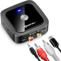 SONRU Bluetooth 6.0 Receiver, Bluetooth Adapter for Old Receiver, Low Latency, 24-Hour Battery Life with AUX 3.5mm/RCA, HiFi Wireless Audio Adapter for Speakers/Home Music Streaming Stereo System
