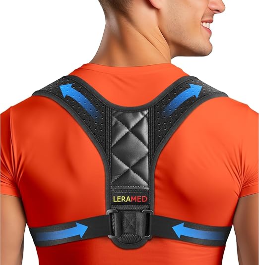 NEW 2026 Posture Corrector for Men & Women – Adjustable Figure-8 Back Brace for Rounded Shoulders & Upper Back Support – Breathable & Invisible Under Shirts – Desk Job & Computer Work – All-Day Brace