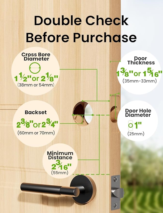 GHome Smart Door Lock KD30, Fingerprint Smart Deadbolt for Front Door, 5 in 1 Keyless Entry Door Lock, App Control, Auto Lock, 0.3s Unlock, Easy Install, for Home/Apartment/Office, Black