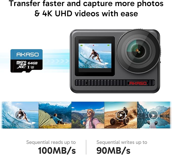 AKASO 128GB microSDXC U3 Memory Card - Image 2