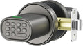 ThorBolt Door Lock Knob with Keypad Keyless Entry Door Knob Electric Coded Indoor Door Knob for Interior Doors Thickness up to 2-1/4", Bedroom, Home Office, Garage, 4xAA Alkaline Battery, M1 Titanium