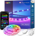 Lepro S1 AI LED Strip Lights for Bedroom - 100ft(2 Rolls of 50ft) Smart RGB Light Strips with IC and Rainbow Chasing Effects, Personalized Al Lighting Designer, No Remote, 2.4G Wi-Fi & Bluetooth