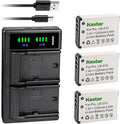 Kastar 3-Pack LB-070 Battery and LTD2 USB Charger Replacement by Kastar