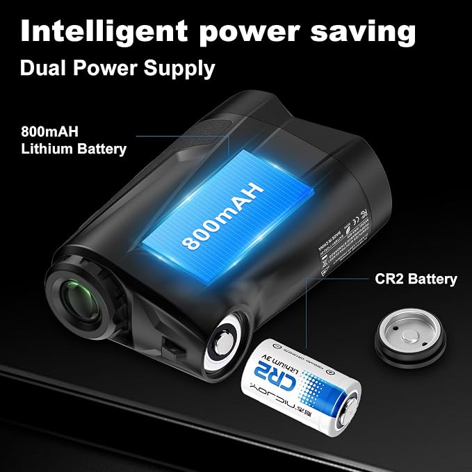 Precision Laser Rangefinder for Golf & Hunting, 800/1000/1300 m Range, 6X - Image 7
