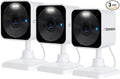 Defender GO 2K AI Powered WiFi Indoor/Outdoor Home, Business, Pet, Baby Security Camera, AI Detection, Dual Band, Spotlight/Siren, Color Night Vision, 2-Way Talk, Works with ClearVu App, 3 Pack