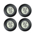 4pcs Mini Hygrometer Thermometer Indoor Outdoor Round Humidity Meter by Maiweitong