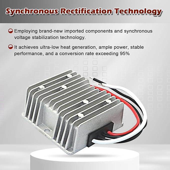 DC 12V Boost to 24V 20A 480W Boost Converter Power Converter Waterproof Module Transformer is Used for Golf Cart, CLU bcarand Other Vehicles