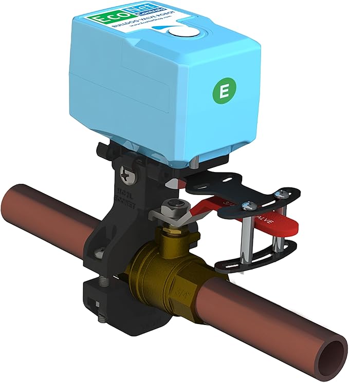 EcoNet Controls EVC200-HCSML The Bulldog Valve Robot, Z-Wave Water Valve, Smart Home Controller Required, Easy to Install and No Plumbing Required, Valves up to 1.5"