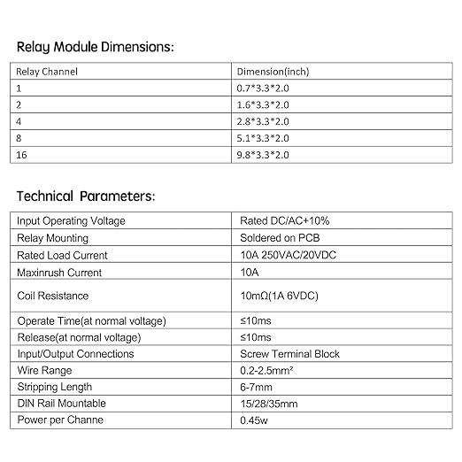 GUETNEU Relay Board, Relay Module 4 Channel 1 SPDT DIN Rail Mount 24V DC/AC, Interface Board(FY-T734C-D24)
