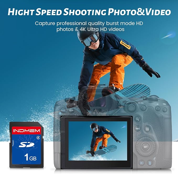 SD Card 1GB Class 4 Flash Memory Cards MLC Stanard Secure Digital Cards Camera - Image 4
