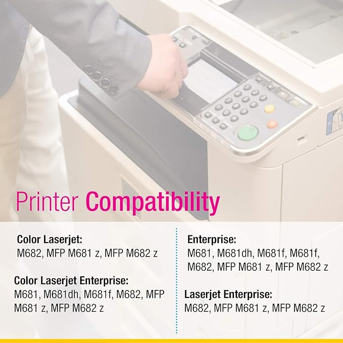CS Replacement Toner Cartridge Compatible with HP 657X CF470X Black Color Enterprise M681 M681dh M681f M682 MFP M681 z MFP M682 z Toner Cartridge 2 Black Set