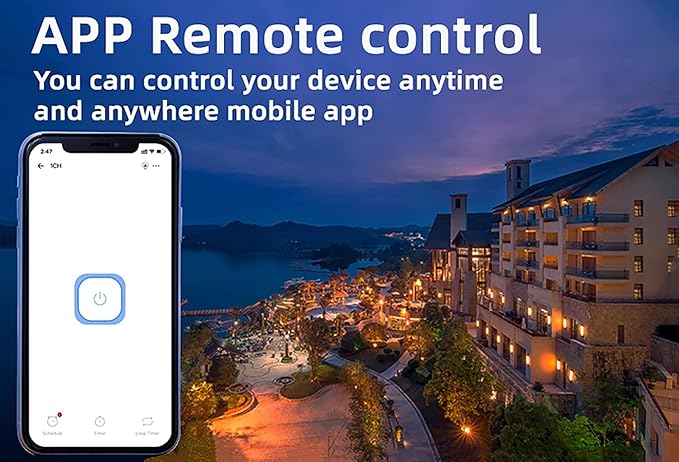 Newgoal Smart Switch Momentary/Latching WiFi Relay, eWeLink App Bluetooth Control Switch, DIY Smart Home, Compatible with Alexa Google Home