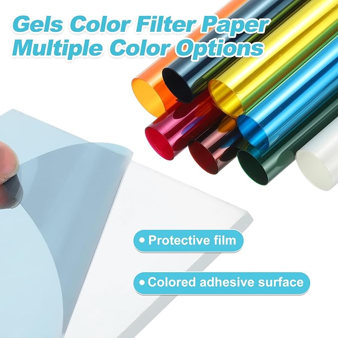 MECCANIXITY Lighting Gel Filter 15.7x19.7 Inch Dark Red Color Correction Sheet - Image 3
