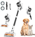 BSNAW Cordless Vacuum Cleaner for Home, 8-in-1 Lightweight Stick Vacuum with 45Mins Runtime, Powerful Suction, Anti-Tangle, Rechargeable Cordless Vacuum for Hardwood Floor Carpet Pet Hair, W-N5