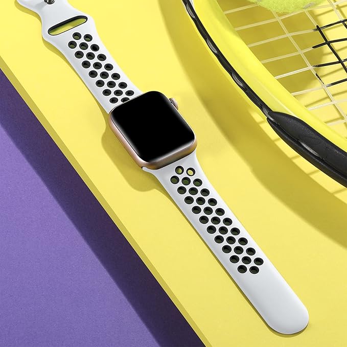 Lerobo Compatible with Apple Watch Band 44mm 45mm 42mm 46mm 49mm, Soft Silicone - Image 2