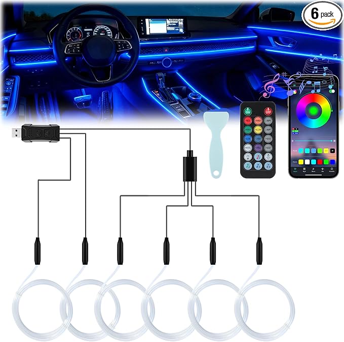 LivTee Smart Car LED Interior Lights by LivTee