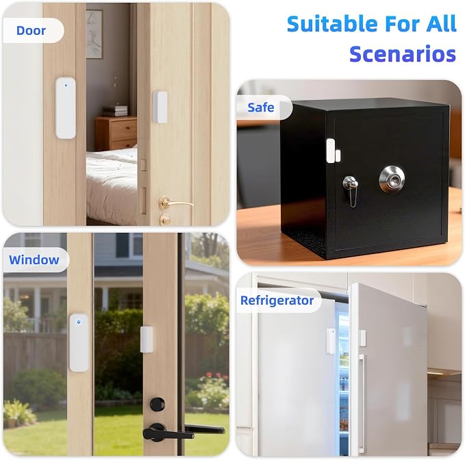 Door Chime, Smart WiFi Door Sensor Chime Window Sensor Alarm - Image 5