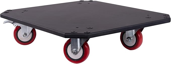 Sound Town Enhanced 1/2" (12mm) Plywood 10U PA DJ Pro Audio Rack/Road ATA Case with 11U Slant Mixer Top, 20’’ Rackable Depth and Casters, 10 Space Size, Pro Tour Grade (STMR-10UW)