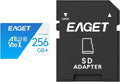 EAGET 1-Pack 256GB TF Memory Card Up to 100MB/s Read 70MB/s Write by EAGET