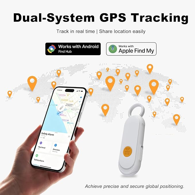 Personal Safety Alarm, GPS Tracker Keychain - Image 2