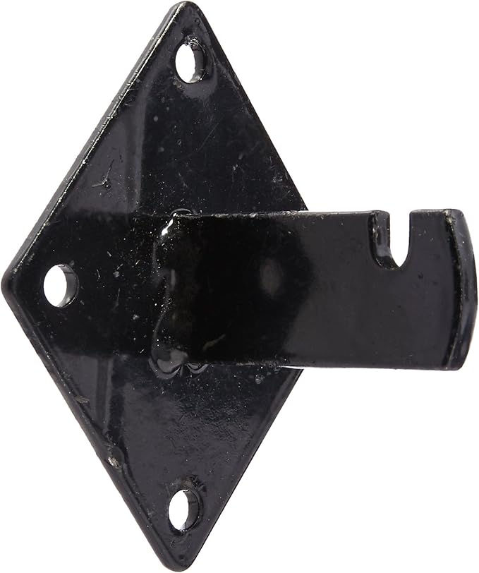 Gridwall Mount Brackets for Grid or Slatgrid Panels Box of 12 Pcs Black Color