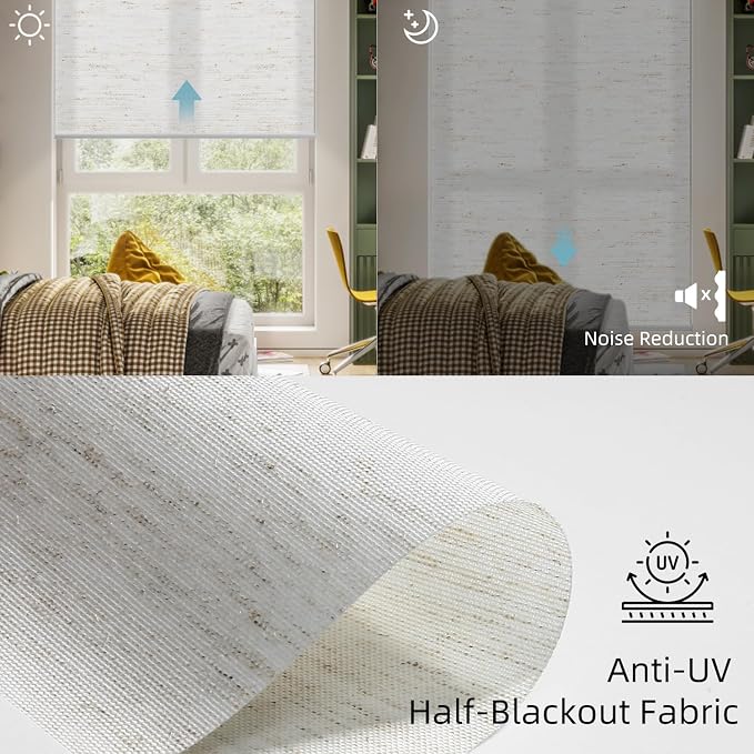 SmartWings Motorized Light Filtering Shades, Work - Image 4