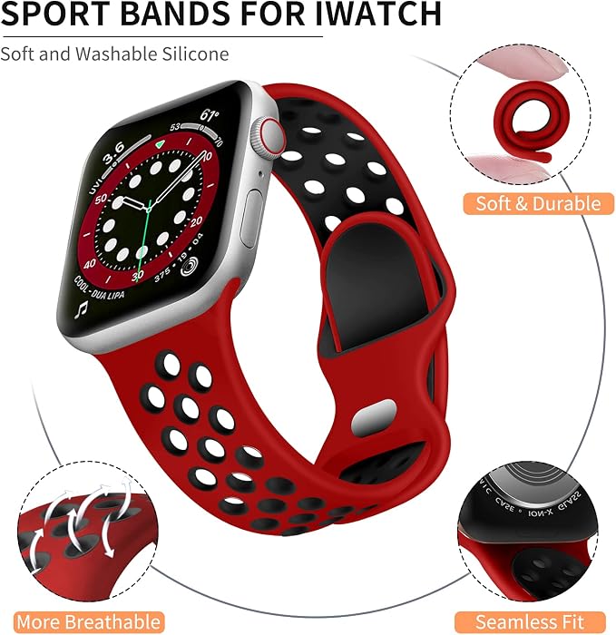 Lerobo Compatible with Apple Watch Band Series 9 41mm SE 40mm 11 10 42mm 38mm - Image 2