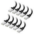 Cable Matters 10Gbps 10-Pack Snagless Shielded Cat 6A Ethernet Cable - 7ft by CableMatters