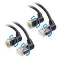 Cable Matters 2-Pack 10Gbps Rotatable Cat 6 Ethernet Cable - 1ft by CableMatters