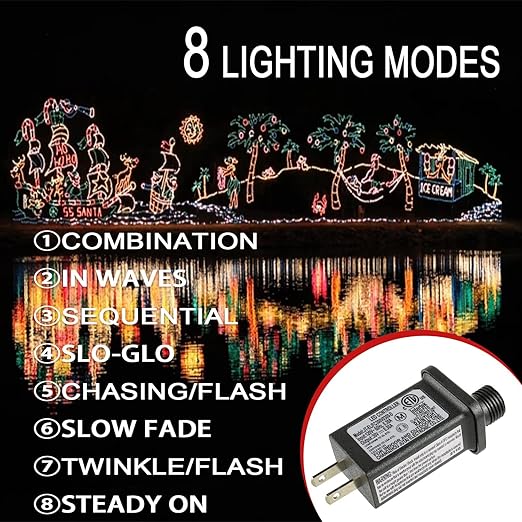 SIGANDG 30V 9W LED Transformer Replacement Class 2 Power LED Controller with 8 Modes Supply for Christmas String Light Inflatable Decorations IP44 Waterproof Low Voltage Transformer(2 Pcs)