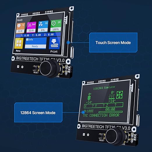 BIGTREETECH SKR Mini E3 V3.0 Control Board +TFT35 E3 V3.0.1 Touch Screen Display 32Bit Silent Board Integrated with TMC2209 UART Stepper Driver Compatible with Ender 3/5 Ender 3 Pro/V2 3D Printer