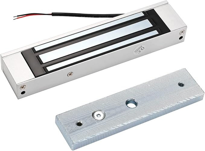 Electric Magnetic Lock 180KG 350LBS Holding Force Electromagnet Lock 12V Fail Safe NC Mode Single Door for Access Control System