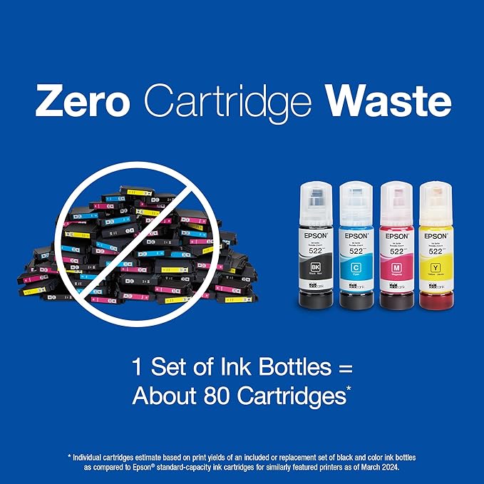 EPSON 502 EcoTank Ink Ultra-high Capacity Bottle Magenta Works with ET-2750, 2760, 2850, 3750, 3760, 3850, 4850, and Other Select Models
