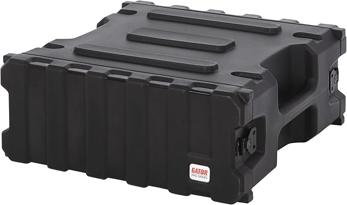 Gator Cases Pro Series Rotationally Molded 4U Rack Case with Standard 19" Depth, Made in USA (G-PRO-4U-19)