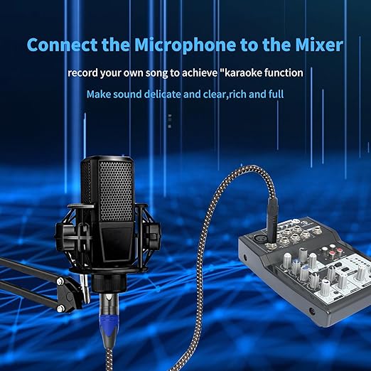 Smithok 2Pack 1/4" to XLR Cable,Heavy Duty Nylon Braided,Gold Plated Plug,Balanced 1/4" TRS (Quarter Inch 6.35mm) to 3pin XLR Female Patch Cable, Microphone Cable, for Speaker,Mixer-6.6ft