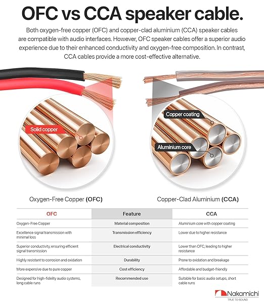 Nakamichi 12/2 (250-Foot) in-Wall & Direct Burial (UL CL2 CL3 Rated) Oxygen-Free Copper (OFC) 2-Conductor Speaker Cable Wire, Outdoor In-Ground, in-Ceiling, Riser, Black (12AWG / 250ft / 76.21m)