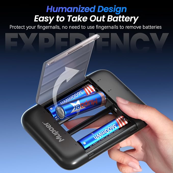 Mupoer Rechargeable AA Lithium Batteries - Image 4