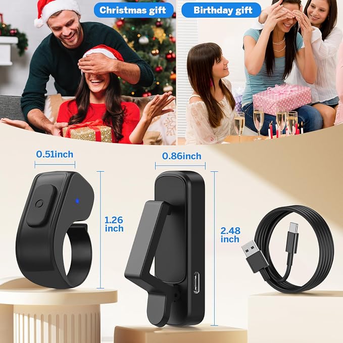 Page Turner Ring for Kindle, Remote Control for iPhone iPad Android Tablets - Image 9
