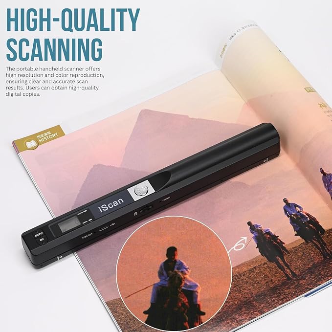 Portable Scanner for Photo A4 Document, Handheld Mobile Scanner - Image 5