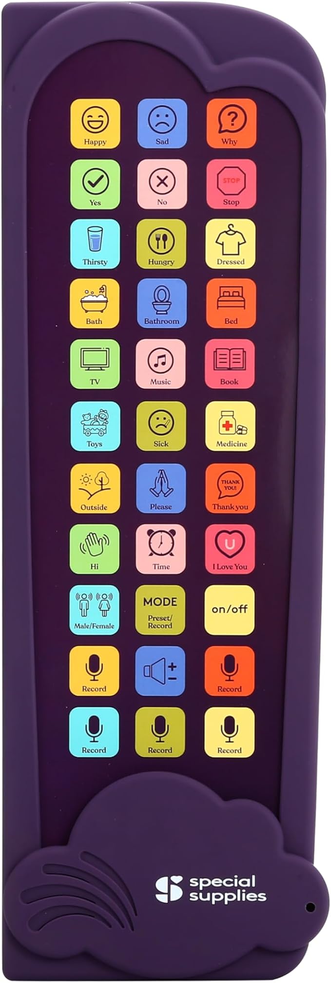 Talker Buddy AAC Communication Device for Non-Verbal Kids & Adults – Speech Therapy Aid, Recordable Talking Device, Portable AAC Device for Special Needs, Hospital, Home, School