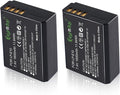 2-Pack of LP-E10 Batteries for Canon EOS Rebel T7 T6 T5 T3, Kiss X50 X70 by eeyrnduy
