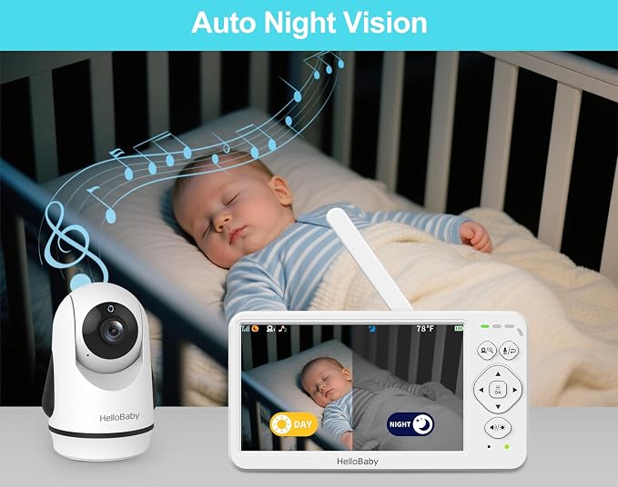 HelloBaby 6” Video Baby Monitor - Image 3