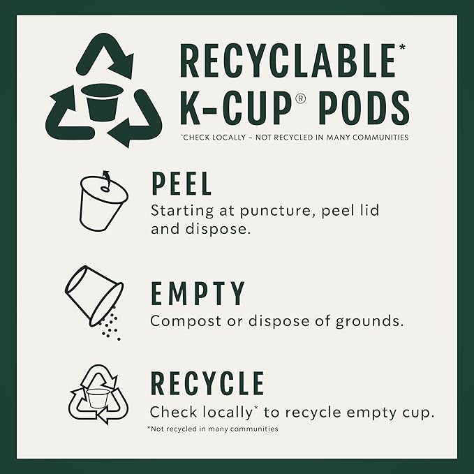 Starbucks K-Cup Coffee Pods, Medium Roast Coffee, House Blend for Keurig Brewers, 100% Arabica, 6 boxes (60 pods total)