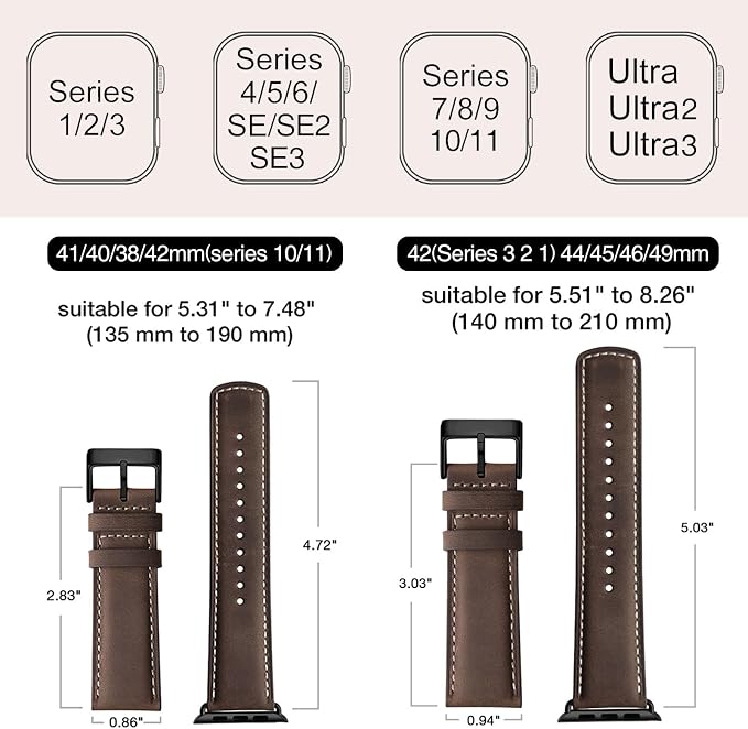 SUNFWR Leather Bands Compatible - Image 6
